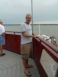 at a lighthouse